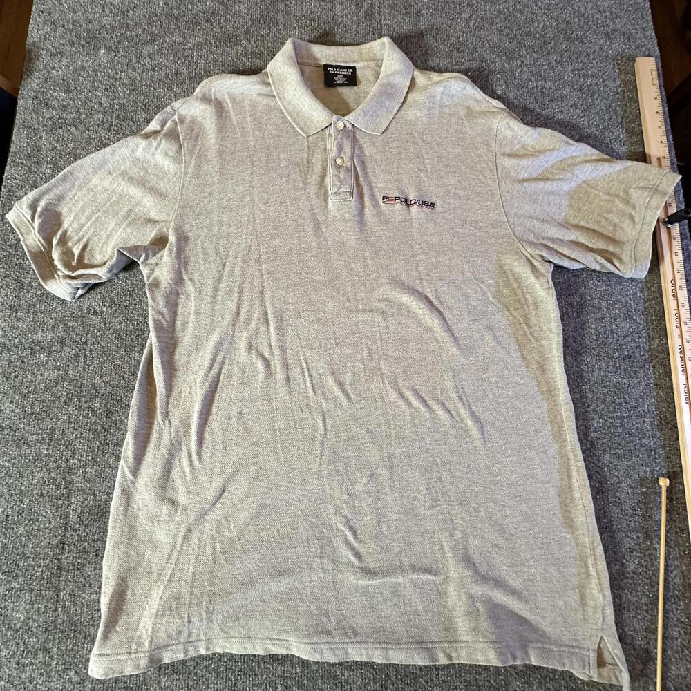 Polo Jeans‎ Co. Ralph Lauren Grey Polo Shirt Large